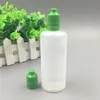 500 Pz 120 ml ELiquid Bottiglie di Plastica Contagocce PE Traslucido Vuoto E Bottiglia di Succo Colorato A Prova di Bambino Tamper Caps2559