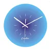 Orologi da parete Orologio rotondo moderno Silenzioso Colore sfumato senza ticchettio Decorativo Home Office Decor Regalo per soggiorno Camera da letto