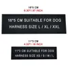 2 PCS Imbracatura per cani personalizzata Targhetta con nome Etichetta riflettente personalizzata Targhetta colorata Cat Harness Hook Loop Fastener Forniture per animali domestici L230620