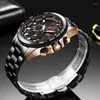 Montres-bracelets LIGE Hommes Montre Top Quartz Business Pour Sports Lumineux Étanche Reloj Hombre Box