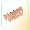 Grillz Tanden Set Hoge Kwaliteit Heren Hip Hop Sieraden Echt Vergulde Grills4291172