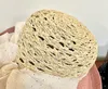 Cappelli larghi brim 202305-2509139 INS estate a mano rafia erba vuota traspirante per la protezione solare di browknot lady sun hat women leisure viscre viscere