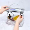 Cosmetic Bags Cases Transparent Bag Female Net Celebrity Largecapacity Travel Girl Portable Waterproof Wash Storage 230727