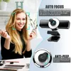 Webcam Periferiche per computer Webcam Videocamera Web 4K con microfono Luce LED Mini per streaming video PC portatile