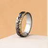 Antichi antichi cluster gold -texture anelli di pepita antiché intarsio intarsio da uomo taglio ghiacciato da uomo depositato fascia di fidanzamento anelli antichi neri