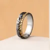 Retro oude zilveren Goldtextured Cluster Nugget Rings Metal Inlay Heren Diamant Iced Snijden Afgezette verlovingsband Rings Antieke zwarte sieraden