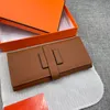 Designer Bag Top Quality Cowhide Luxurys Wallet Cardholder Mens Women Designers Purse With Box Long Square Card Holder Purse 514