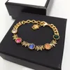 Link Bracelets Twisted Piece Chain Butterfly Color Retro Lo Fu Tau Fashion Bracelet