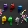 Noise Maker 12pcs Neon Whistles Bulk Supplies - LED Light Up Whistle with Lanyard Necklace Glow In Dark Fun Party Toy Prop Carnaval 230728