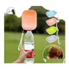 Hond Bowls Feeders Travel Water Bottle Portable Pet Doges Bottlees Drinkwateres Feeder voor honden Kat Outdoor Waters Drop Delivery Dhvbu