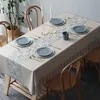 Table Cloth Style Rectangular Tablecloths for Table Wedding Decoration Waterproof Dining Coffee Tables Cover R230726