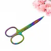 Andra hälsoskönhetsartiklar Colorf Stainless Steel Eyebrow Scissor False Eyelash Hair Trimning Makeup Nail Dead Skin Tool Drop Delive Dhace