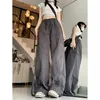 Damesbroek Deeptown Vintage Cargo Dames Koreaanse stijl Oversized Parachute Joggers Baggy sportbroek Harajuku Streetwear Mode