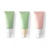 Storage Bottles Empty Cosmetic Squeeze 50g 50ml 1.8OZ Green Pink Plastic Tube With Airless Pump