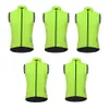 Mäns Hi -Viz Safety Running Cycling Vest - Reflektiv ärmlös vindtätning av cykel Gilet - Ultra Light Coverorte296R