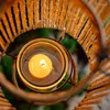 Держатели свечей на открытом воздухе ретро -держатель фонарь висят эстетические джунгли Хэллоуин украшения вечеринки сад элегантная люстра Portavelas
