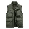 Gilet da uomo FGKKS Uomo Gilet da esterno Multi tasca Tinta unita Pesca Direttore Reporter Gilet da lavoro P ography Giacca casual Uomo 230727