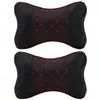 2 pièces en cuir PP coton voiture appui-tête cou oreiller Auto siège couverture tête cou repos coussin appui-tête oreiller Automobiles accessoires208Q