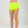 Ll shorts femininos hotty roupas quentes com tira reflexiva bolsos com zíper lu calças curtas meninas correndo roupas esportivas elásticas lu548