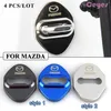 Araba Kapı Kilit Kapağı Logo Amblemleri Mazda 3 6 2 CX3 CX5 CX7 323 Kapı Kilit Koruyucu Araba Stil Aksesuarları270B