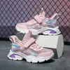 Scarpe da ginnastica di moda rosa viola per ragazze di alta qualità Scarpe da corsa casual traspiranti Comode scarpe da ginnastica sportive da passeggio