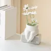 Vaser tredimensionell vaskonst byst blomma potten minimalistisk design keramisk kropp