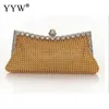 Evening Bags Clutch Bag Glitter Bead Designer Elegant Woman Party Vintage Bridal Purse Silver Handbag Shoulder