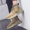 Stövlar casual mens western botas man boot svart vit för de cuero sport canvas skor vintage fritidsneakers hombre