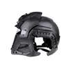 Cascos de ciclismo Casco táctico de cara completa Protector militar Guerrero de hierro Wargame Casco de cubierta completa CS Shooting Airsoft Paintball Helmet 230728