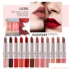 Outros itens de saúde e beleza por atacado 12 cores à prova d'água Nude Matte Veet Glossy Lip Gloss Lipstick Balm Sexy Women Fashion Makeup Dhrqc