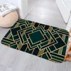 Tapijten eenvoudige Noordse geometrie slaapkamer anti-slip zacht koraal fluweel tapijt tapijt tapijt gradiënt keuken badangingang deur mat woning decor deurmat r230728