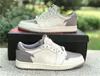 Auténtico 1 Low OG Atmosphere Grey Outdoor Shoes Sail Black Toe WMNS UNC Chicago White Powder Blue Gym Red Sports Sneakers Tamaño 36-47