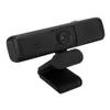 Webcams 1080P Webcam Autofokus Lichtkorrektur Stereomikrofon Kabelgebundene Computerkamera mit Stativkappe