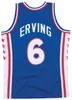 Julius Erving 76erss Maillot de basket-ball Philadelphias Throwback Maillots Bleu Blanc Rouge Taille S-XXL