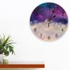 Zegary ścienne Niebo Shoots Star Night Sypiria Clock Duże nowoczesna kuchnia jadalnia okrągła salon zegarek do domu wystrój domu