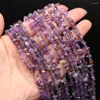 Kralen 40 cm Natuurlijke Onregelmatige Diepe Amethisten Rock Freeform Chips Grind Voor Sieraden Maken DIY Armband Ketting Maat 3x5-4x6mm