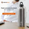 Tumblers Revomax 1 لتر سعة كبيرة كوب السفر الفولاذ المقاوم للصدأ قارورة قارورة معزولة tumbler thermos زجاجة 230727