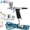 Air Spray Brush Gun 0 3mm 9cc HF130 Pneumatico Mini Paint Tool Ugello AirBrush Pen Per Auto Commerciale Pittura Pistole Professionali271D