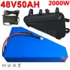 48V 50Ah 40Ah 30Ah 25Ah Elektro-Fahrrad-Roller-Akku 48V 2000W 1000W E-Bike-Umrüstsatz Lithium-Batterie.