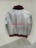 23FW Italian 3d Hoodie Designer Men's Jacket Double Sided Casual Street Fashion Sheepskin Jacket Coat Deep Navy Silver Trench Top Quality Coat