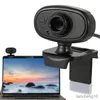 PC用ウェブカメラ480pのウェブカメラマイク付きウェブカメララップトップビデオストリーミングR230728用マイククリップコンピューターWebカメラ