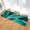 Mattor lång golvmatta dörrmatta värmeöverföring grönt blad kök badrum vatten-absorberande icke-halkmatta matta R230728