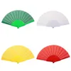 Chinese Style Products Trendy Folding Fan Fabric Wedding Fan Comfortable Grip Wedding Decoration Fan Decor Photo Prop