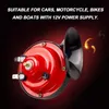 Professionellt handverktyg sätter Universal Loud Car Air Horn 12V Trumpet Super Train för lastbilar Fordon Dual-Tone Electric Snail Whistl260C