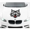 CAR Wolf Head Reflective Car Stickers Engine Head Cover Motorcycle Personalized Sticker Decals302I