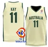 2023 FIBA Australia World Cup Maglie da basket Joe Ingles Patty Mills Matisse Thybulle Matthew Dellavedova Dante Exum Nick Kay Jock Landale Duop Reath Josh Giddey