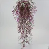 Dekoracyjne kwiaty wieńce 1pcs sztuczny fałszywy plastikowy kwiat winorośl dekoracja ogrodu wiszące rośliny girland