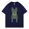 Magliette da uomo Fashion Dog Stampa Camicia di cotone Estate Casual T-shirt manica corta Lifework Streetswear Harajuku Donna Top Tee Uomo