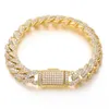 Benutzerdefinierte Frauen Hip Hop Cuban Link 10 mm d Farbe Vvs Moissanit Diamant Custom Silber kubanischen Armband