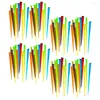 Couverts Ensembles 500 Pcs Apéritif Cure-Dents Bâton De Gâteau Fourchettes De Fruits Bâtonnets De Cocktail De Fête Petit Dessert Manger Du Plastique